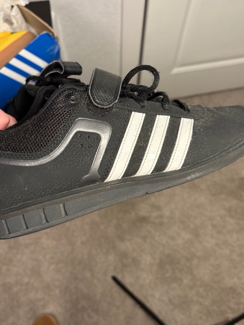 adidas Black Sneakers with White Three Stripes